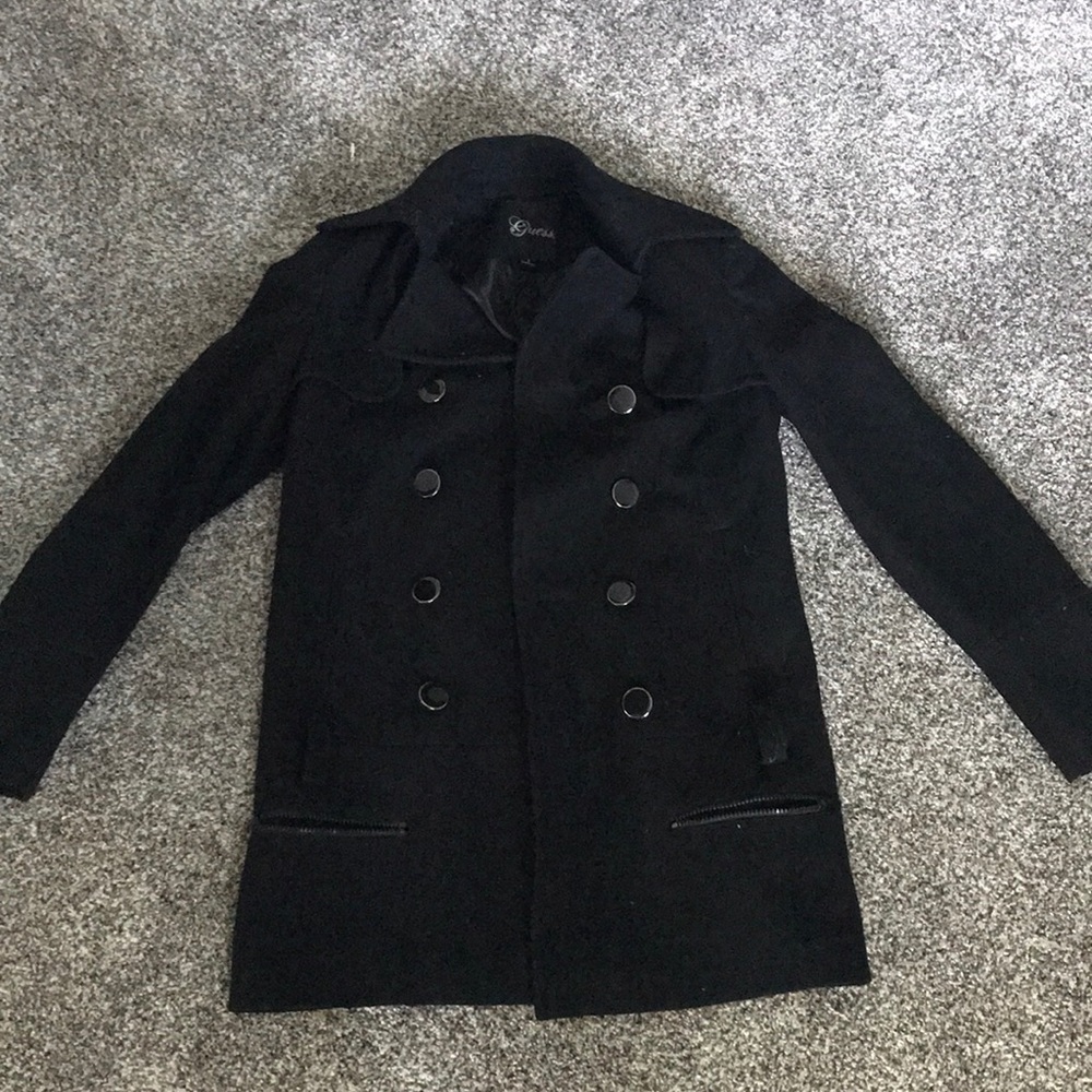 Guess Black peacoat